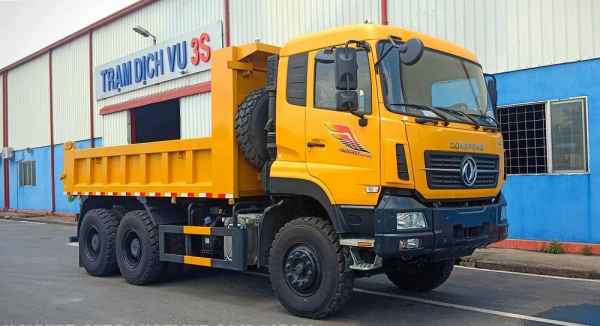 Xe ben Dongfeng 3 chân (6x4) Dongfeng DCI385 Thùng vuông - Hình ảnh 4