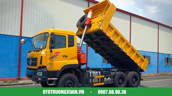 Xe ben Dongfeng 3 chân (6x4) Dongfeng DCI385 Thùng vuông - Hình ảnh 9