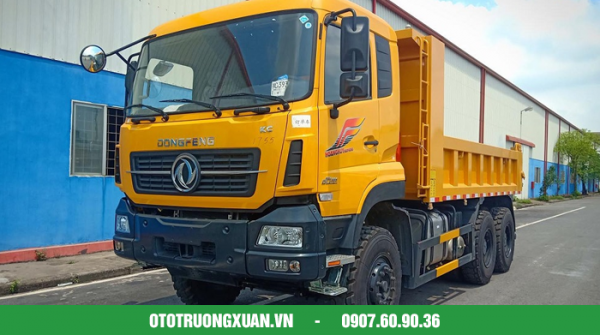 Xe ben Dongfeng 3 chân (6x4) Dongfeng DCI385 Thùng vuông - Hình ảnh 6