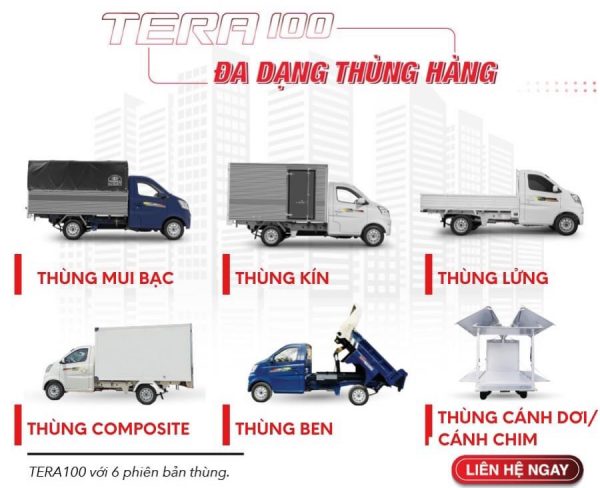 XE TẢI TERA 100 XE TẢI NHỎ DƯỚI 1 TẤN  BÁN CHẠY NHẤT VIỆT NAM