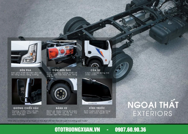 Xe tải Đồng Vàng NS350 Thùng Kín - Hình ảnh 8
