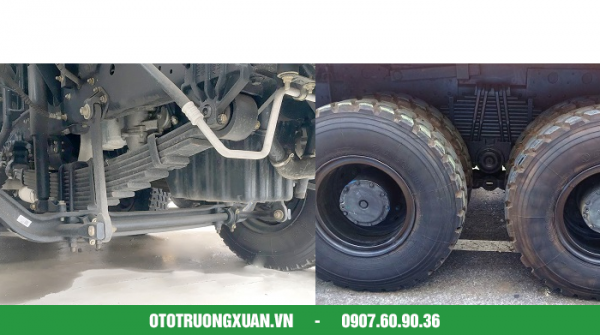Xe ben Dongfeng 3 chân (6x4) Dongfeng DCI385 Thùng vuông - Hình ảnh 3