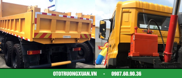 Xe ben Dongfeng 3 chân (6x4) Dongfeng DCI385 Thùng vuông - Hình ảnh 2