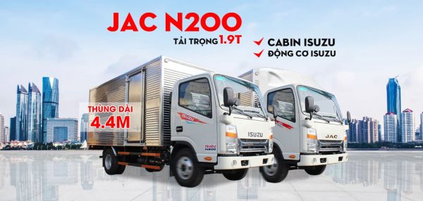 Xe tải JAC N200 ISUZU Thùng Kín - Hình ảnh 2