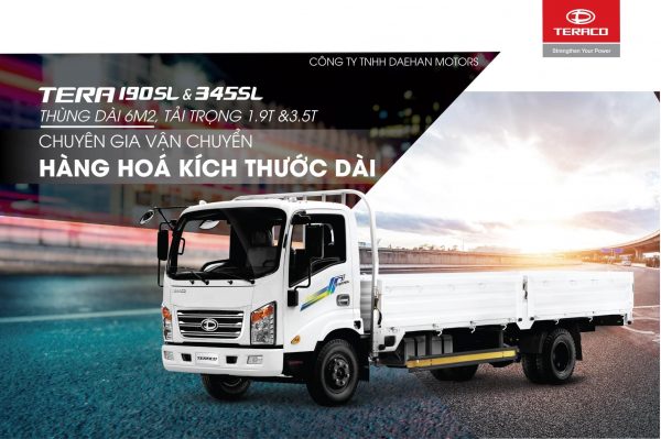 Xe Tải Tera 190SL - 1T9 Thùng Lửng Dài 6m2 - Hình ảnh 2