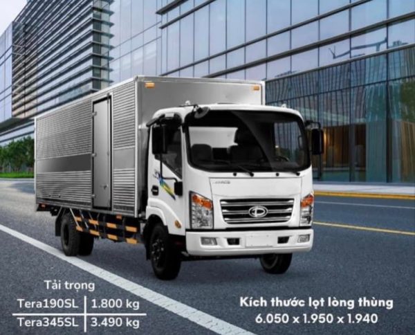 Xe Tải Tera 190SL, Xe Tải Teraco 1T9 Thùng Kín Dài 6m2 - Hình ảnh 5