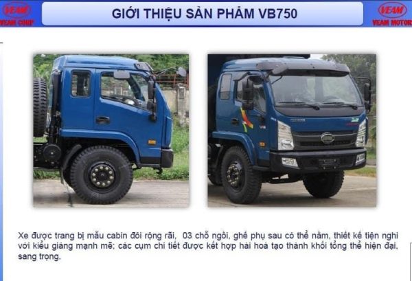 Xe Ben Veam VB750 7T2 - Hình ảnh 5