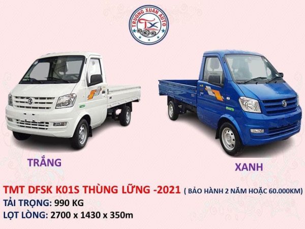 Xe Tải DFSK K01S Thùng Bạc- 930kg - Hình ảnh 3