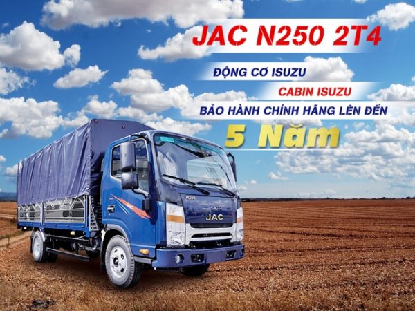 XE TẢI JAC N250 THUNG MUI BẠT
