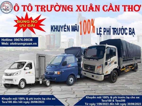 KHUYẾN MÃI 100% LỆ PHÍ TRƯỚC BẠN TERA 350