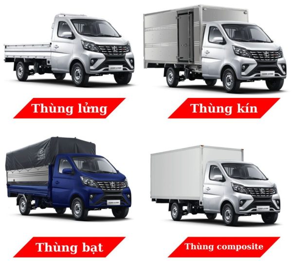 XE TẢI TERA STAR THÙNG LỮNG 990KG VÀ 1T2 THÙNG DÀI 3M Ô TÔ TRƯỜNG XUÂN