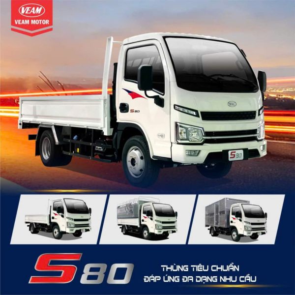 Xe tải Veam S80 thùng mui bạt - Ô Tô trường Xuân